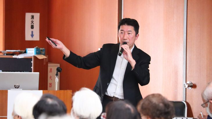 「がんへの備え」をテーマに洛和会丸太町病院の医師が講演